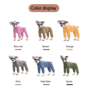 Pet Dog and Cat Jumpsuit Thermal Fleece Adjustable Chest All-Season Small Medium Large