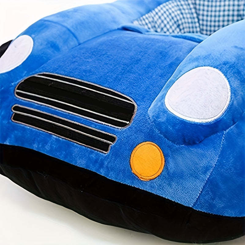 Bolalar uchun avtomobil shaklidagi yumshoq o‘rganish kreslasi, 3-14 yosh uchun, o‘yin xonasi uchun yumshoq buriladigan divan