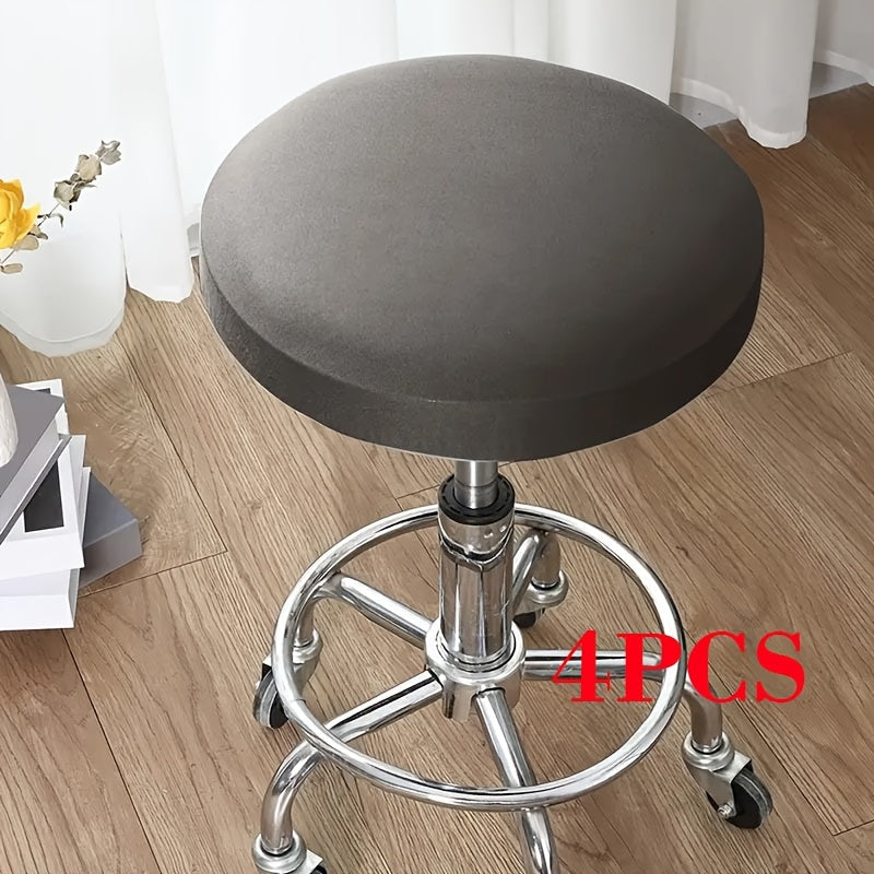 Комплект современной мебели из 4 предметов с чехлами из полиэстера на стулья, устойчивыми к пыли, долговечными