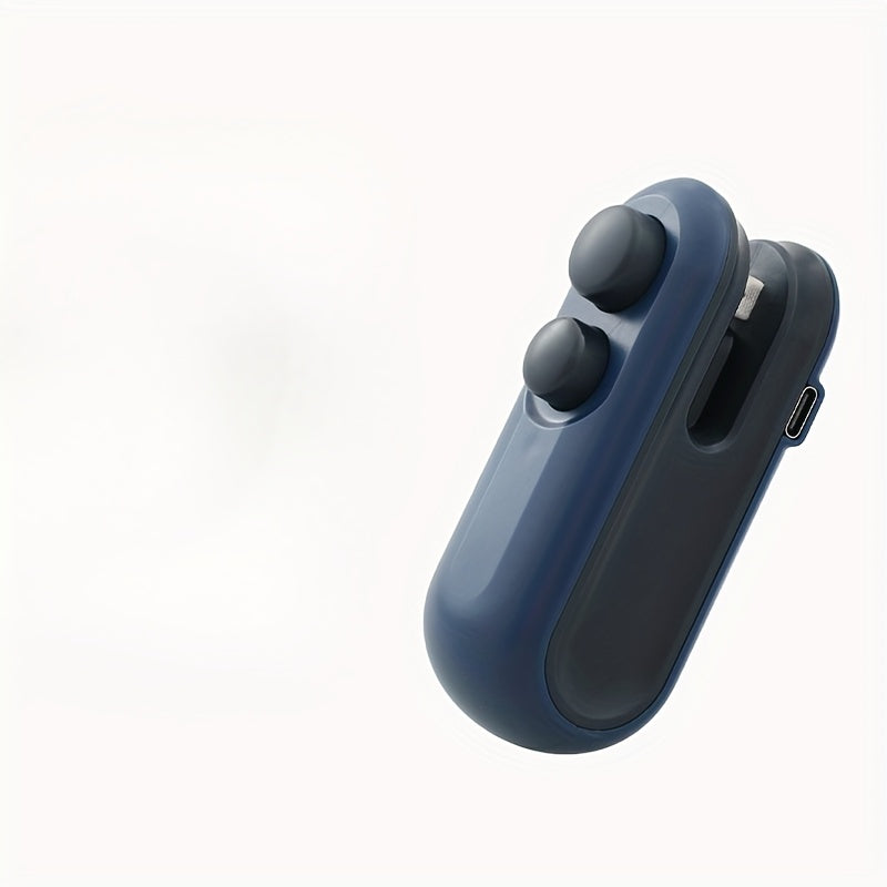 Mini Snak sumkasi yopishtiruvchi, qayta tiklanadigan USB batareyasi, issiqlik bilan yopishtirish va oziq-ovqat saqlash uchun kesish