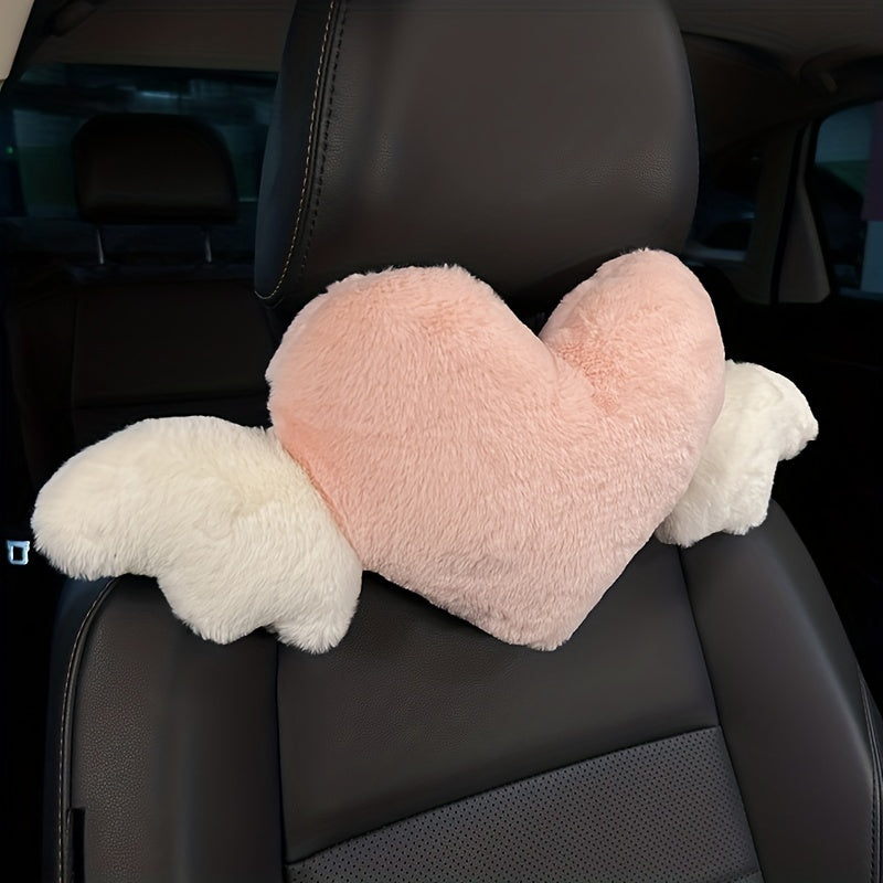 Almohada de apoyo para cuello con diseño de pato para cabezal de coche de dibujos animados adorable