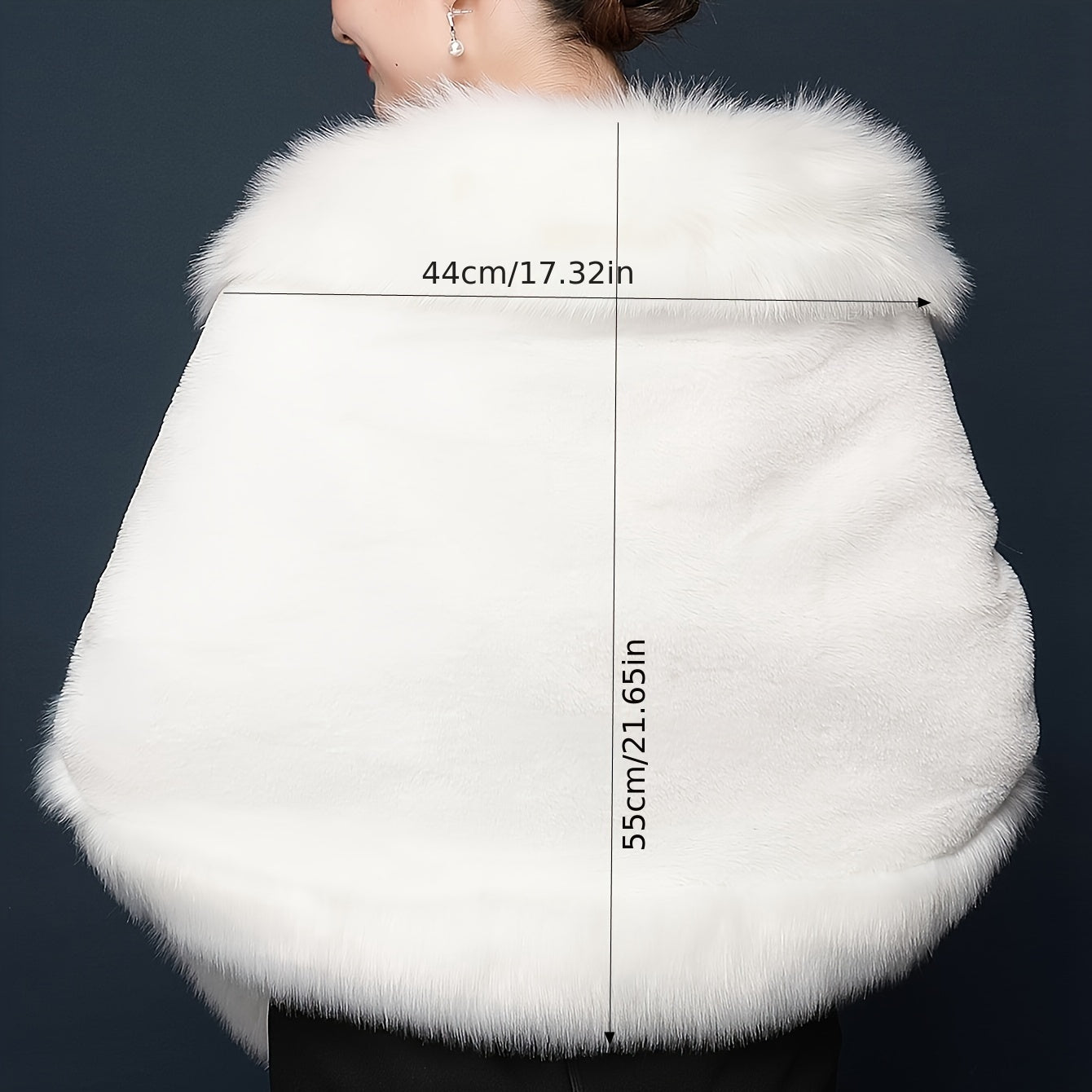 Oq faux jun shalvari, qulay va yumshoq, sovuq kunlar va maxsus tadbirlar uchun ob-havo bardoshli