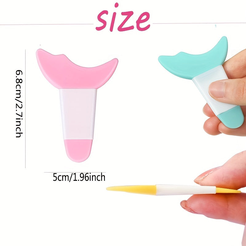 Reusable Silicone Eyeliner and Eyebrow Stencils with Mascara Guard