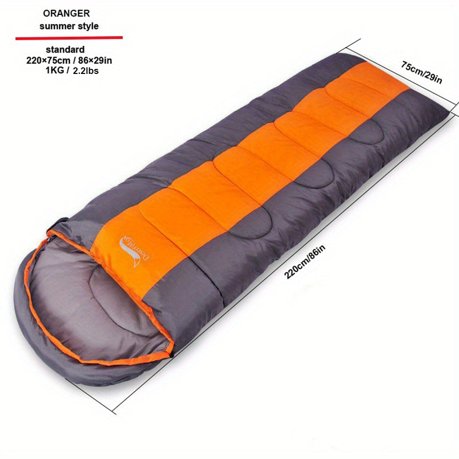 Lightweight 3-Season Synthetic Fiber Sleeping Bag for Backpacking Camping Hiking Travel