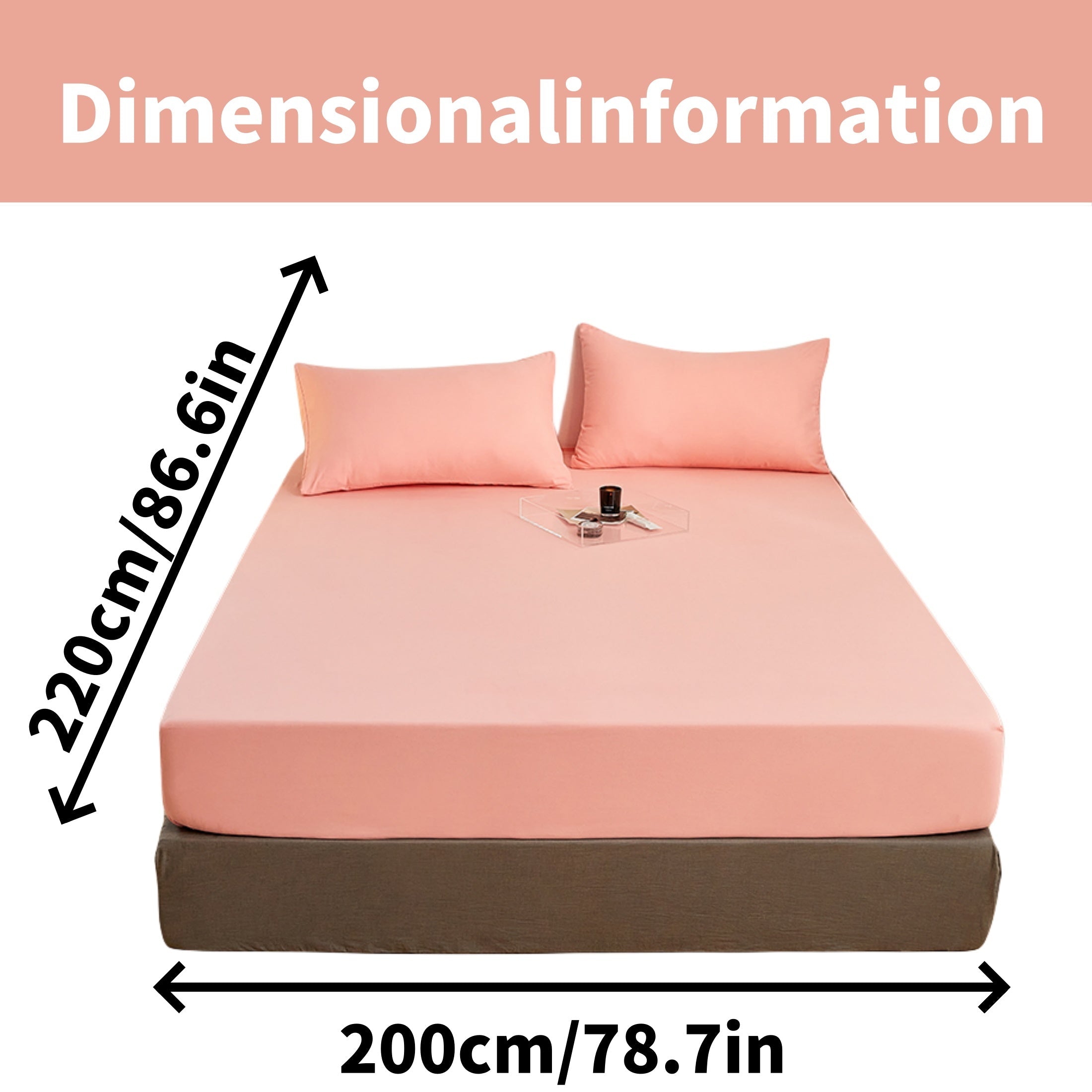 Juego de sábanas ajustadas de poliéster cepillado con 2 fundas de almohada, con bolsillo profundo, ropa de cama