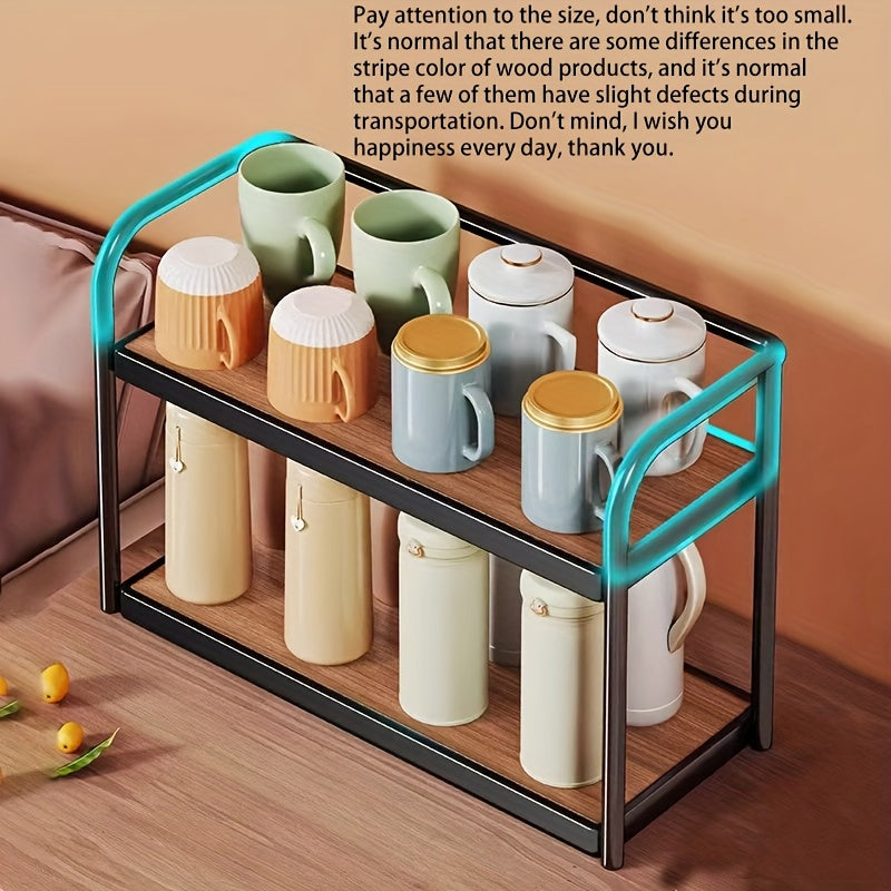 Маленькая полка для организации гостиной, обеденного стола или бара с многоуровневым хранением для закусок и чашек.