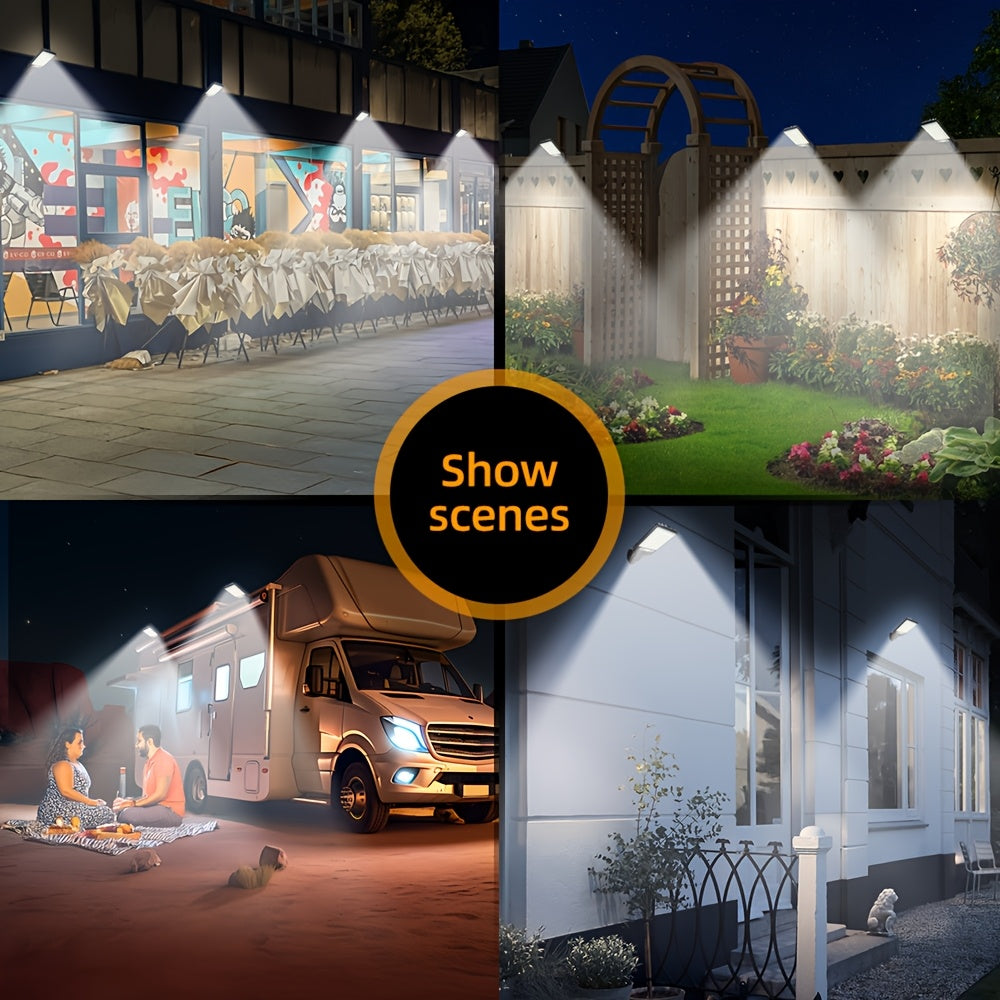 Уличный солнечный уличный светильник с пультом дистанционного управления, светодиодный настенный светильник, садовый свет, сенсор движения