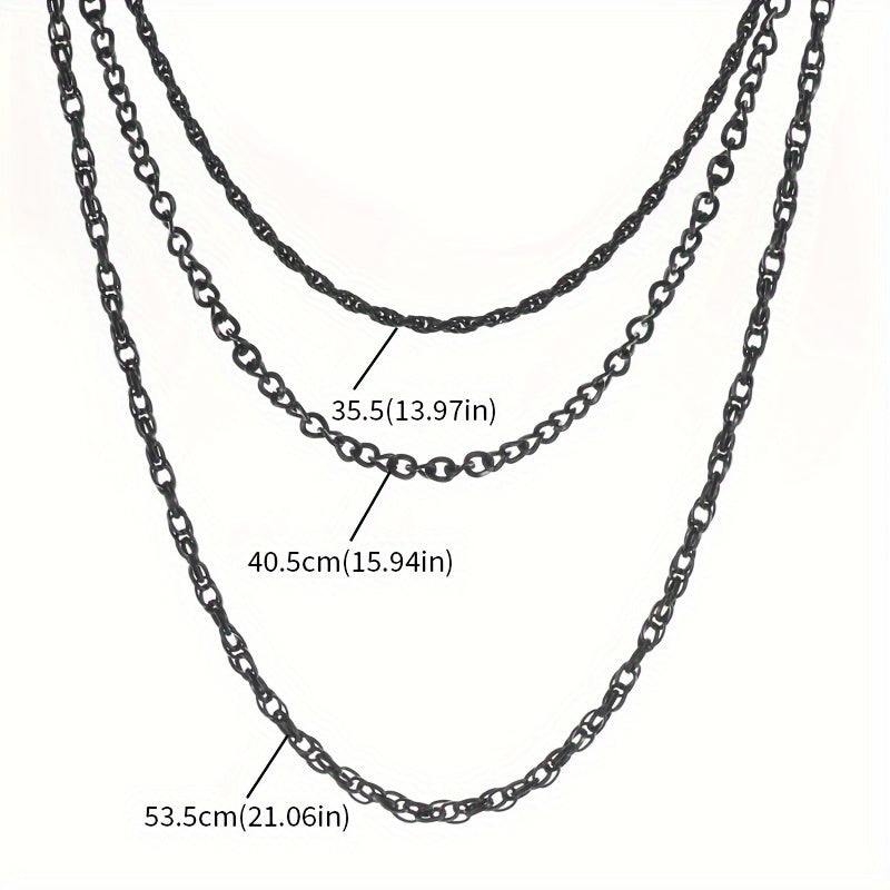 Men's Multi-Layered Punk Rock Wallet Chain with Keychain and Alloy Trouser Chain