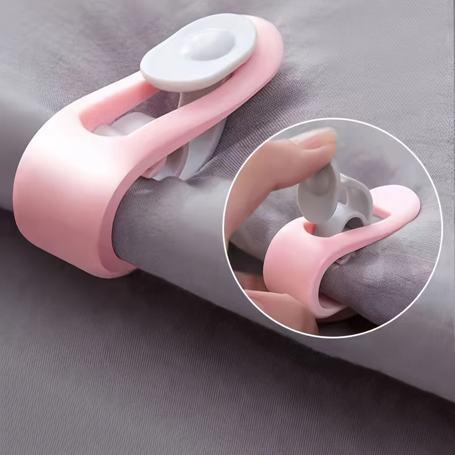 Polypropylene Bed Sheet Clips Pack of 8 Pink Non-Slip Blanket Curtain Clips Easy to Install