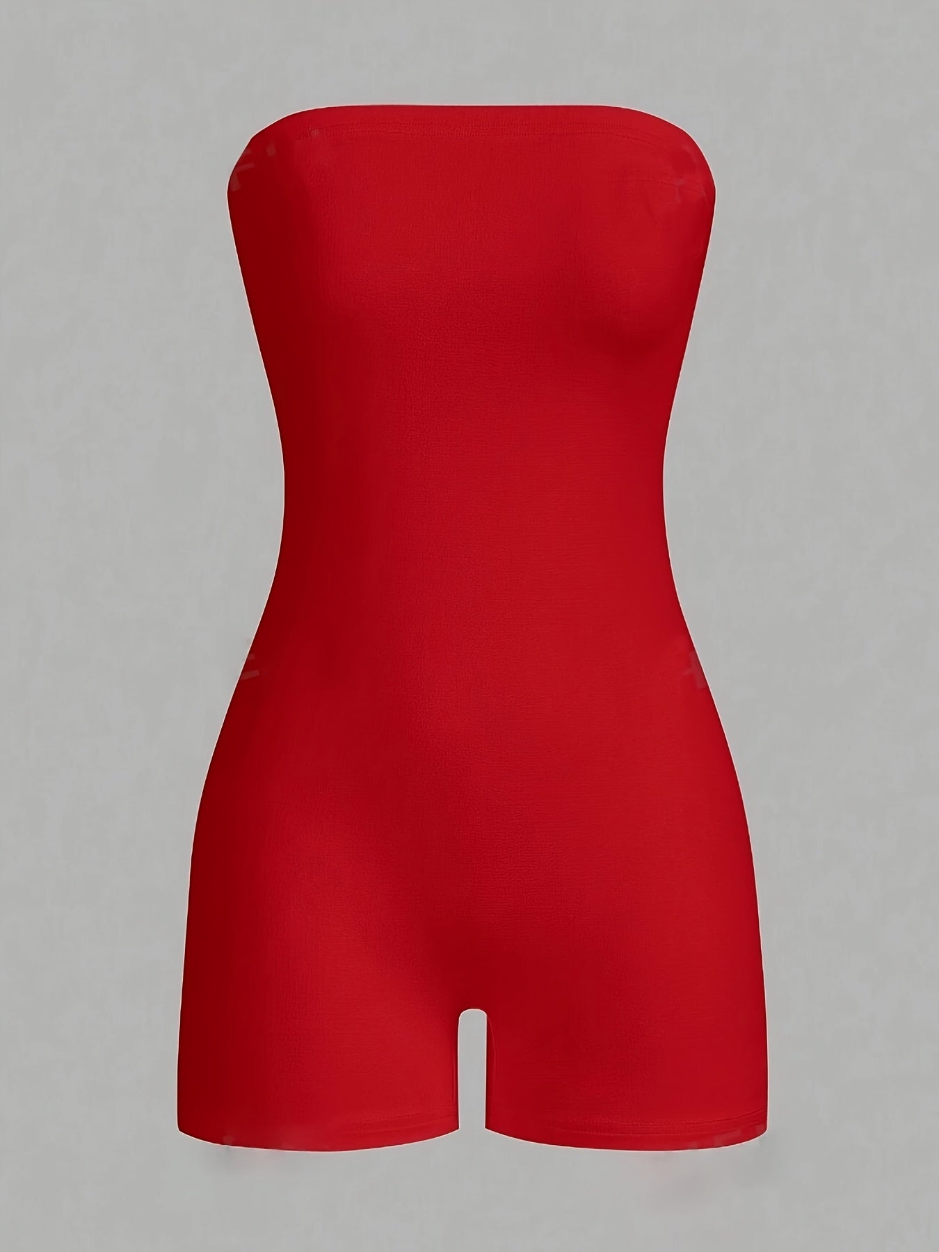 Conjunto de body sin mangas de color sólido y estampado de leopardo para mujer