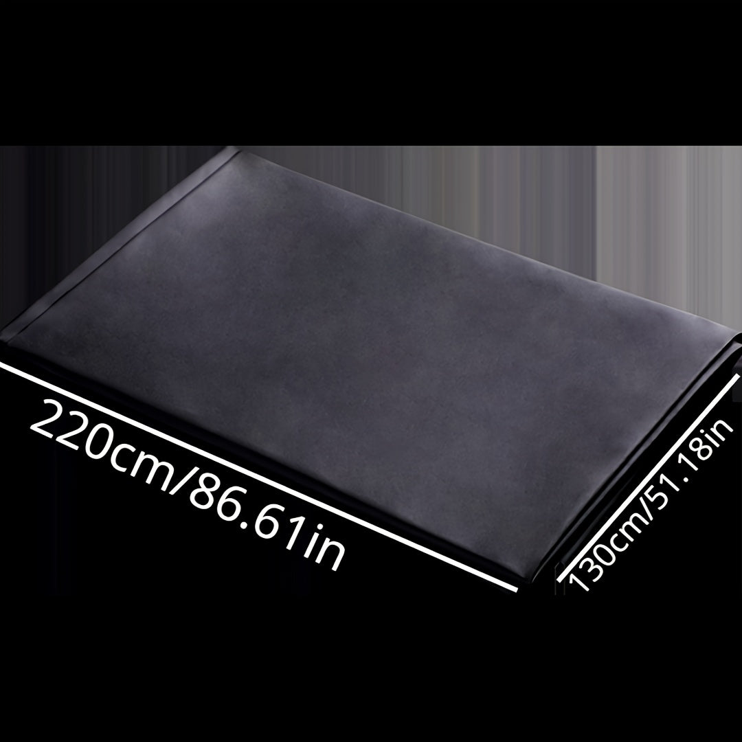 Black Waterproof PVC Bed Sheet Oil-Resistant Durable Bed Cover for Bedroom