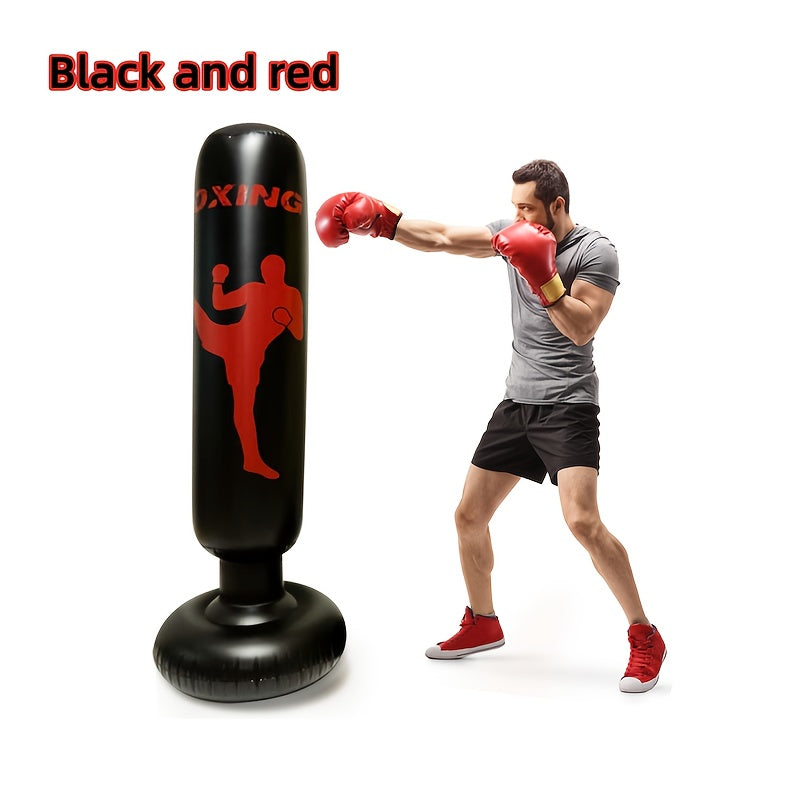Lightweight Foldable PVC Vertical Punching Bag for Home Gym and Training