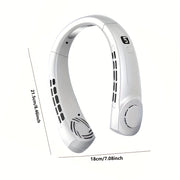Bladeless Portable Neck Fan 360° Rotatable Airflow USB Rechargeable