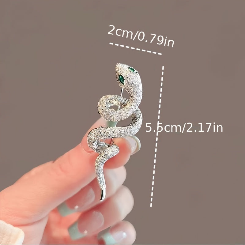 Women's Snake Brooch Elegant Stylish Delicate Jewelry Accessory