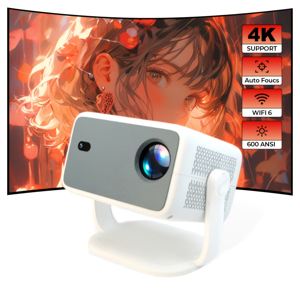 Smart 4K Projector with WiFi6 Auto Focus Android 11 Home Theater
