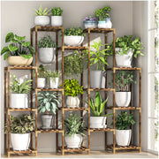 Boho 15-Tier Large Indoor Outdoor Plant Stand Flower Rack for Living Room Balcony Garden Office