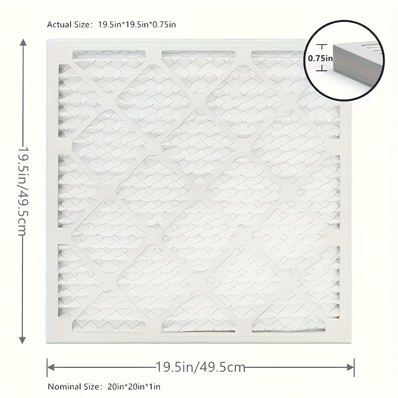 4 ta MERV 13 qiyshiq havo filtrlari to'plami, 50.8x50.8 sm - AC va pech uchun ideal, kuchli qattiq qog'oz ramka va metall mustahkamlash, yuqori samaradorlik