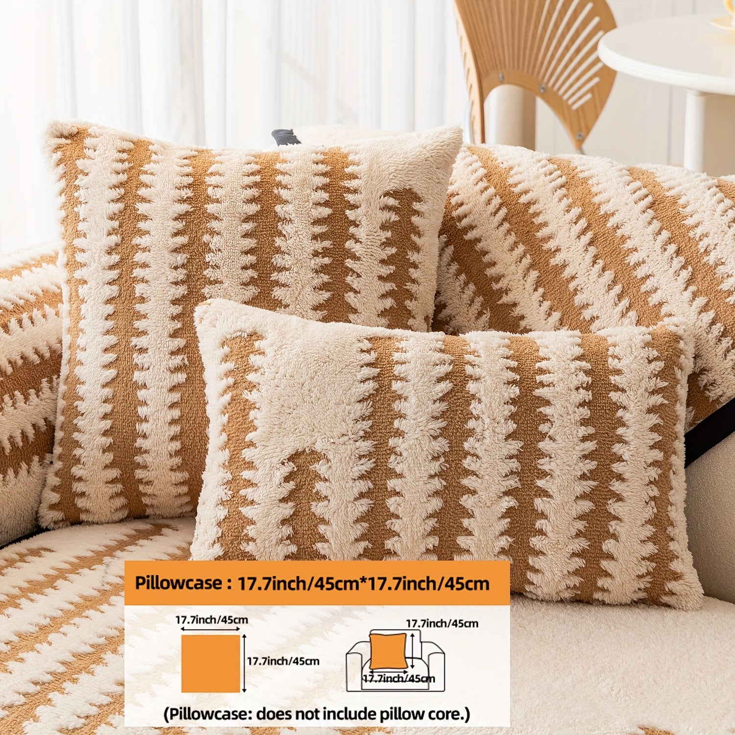 Современная накидка на нордический диван с черно-белой полоской, безопасная для домашних животных, противоскользящая, для 1-4 мест