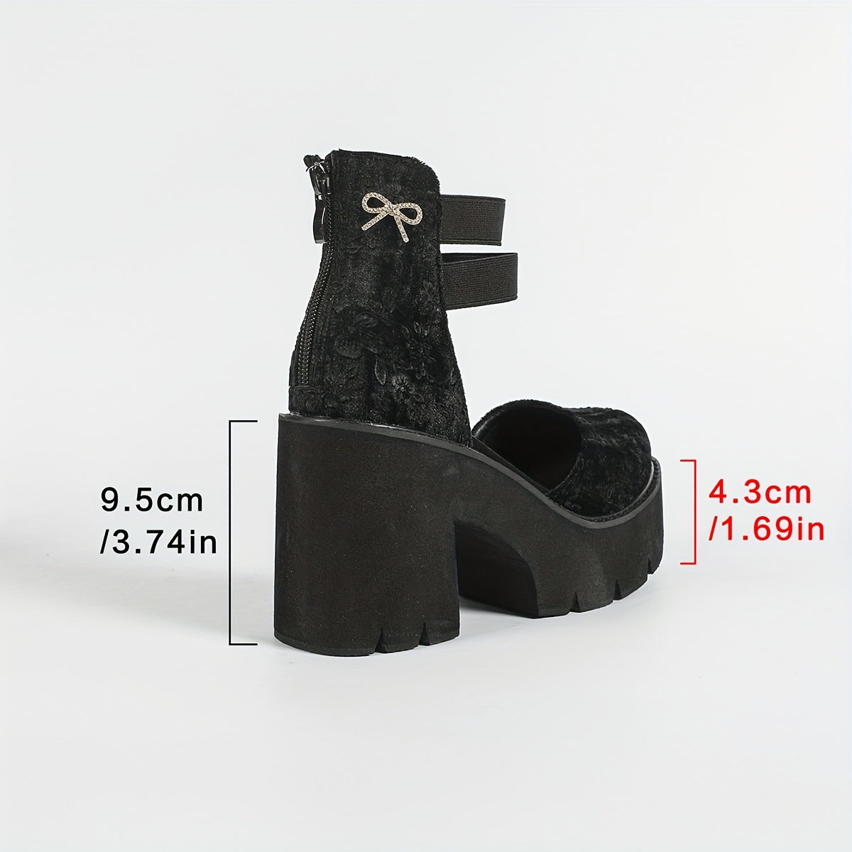 Women Nubuck Boot Back Zipper Elastic Bow Short Boots