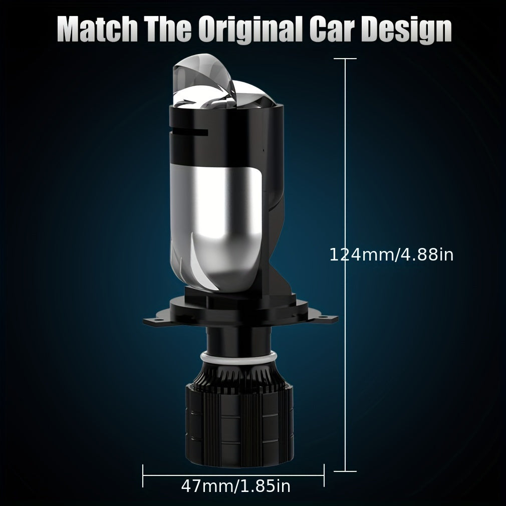 Faros LED de 50W para coches y motos 12V 24V 5000K con doble lente brillante