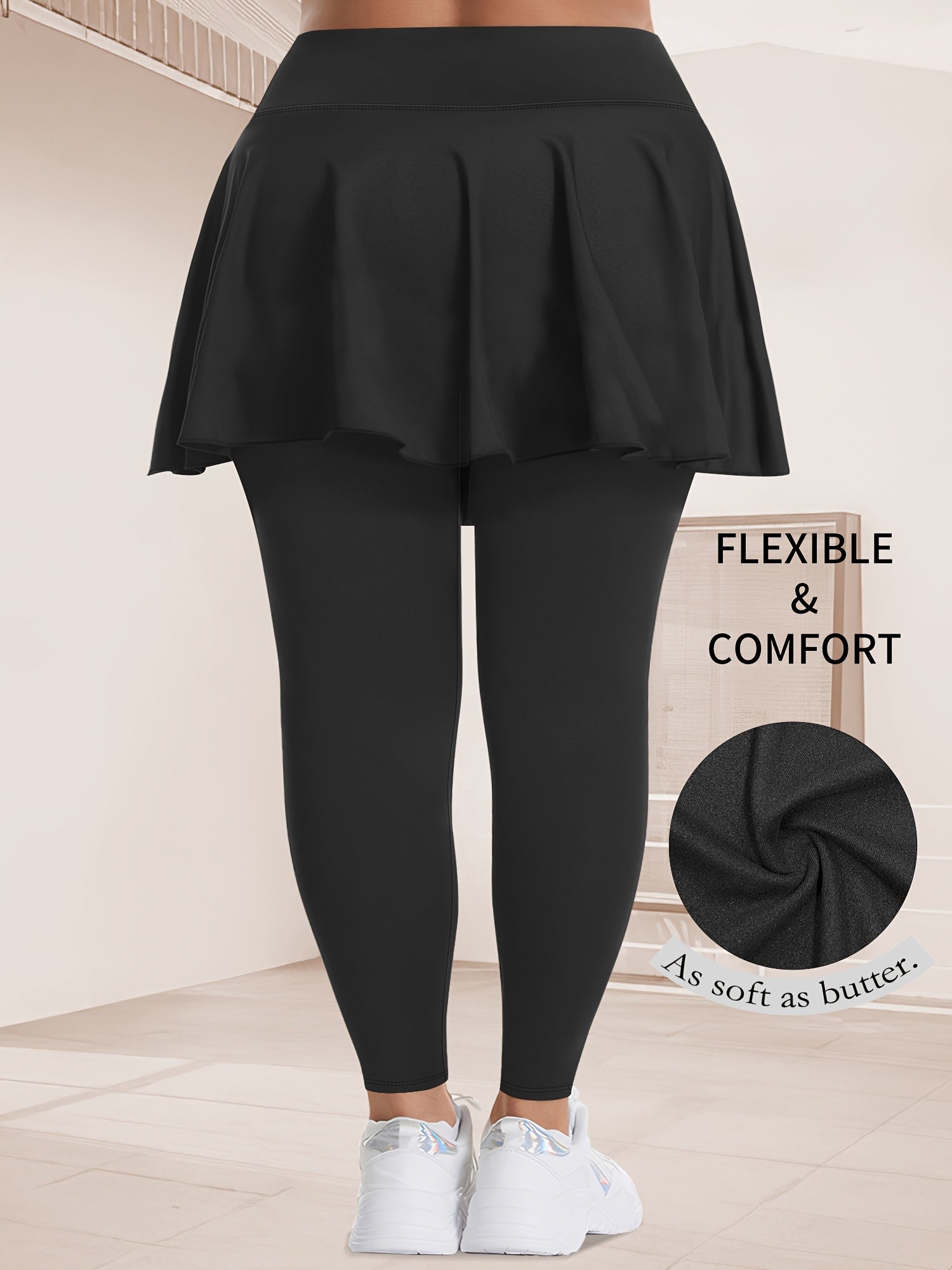 Женские капри-лосины большого размера с высокой талией и карманами, полиэстер, эластан, однотонные