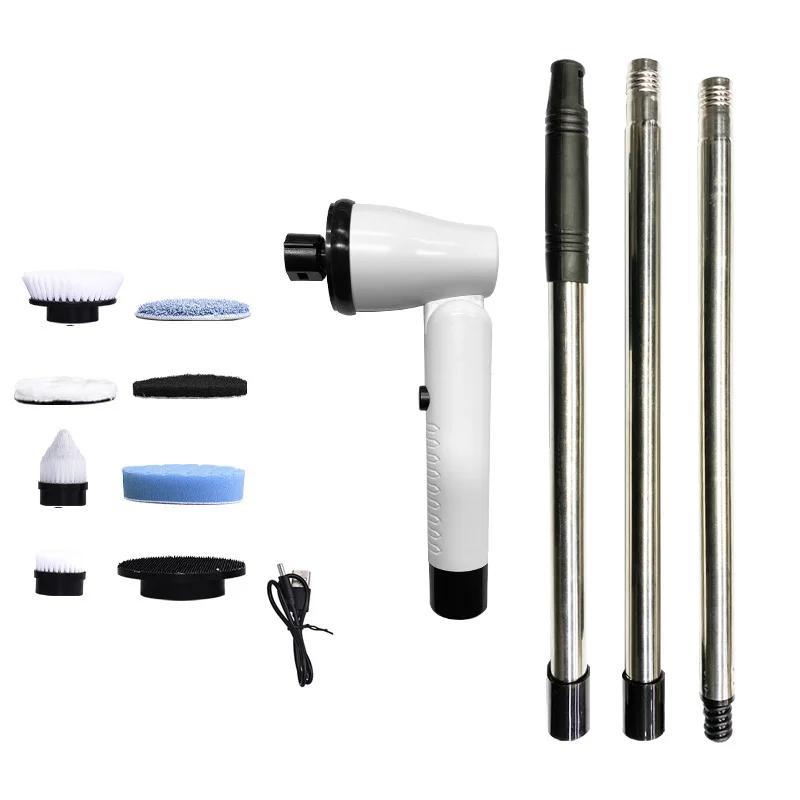 Elektr tozalash cho'tkasi, 7 funksiyali, burchakni sozlash mumkin, simsiz va USB quvvatlanadi, ABS materialidan tayyorlangan, xavfsiz voltaj ≤36V, hammom, oshxona va shisha yuzalar uchun ko'p funksiyali.