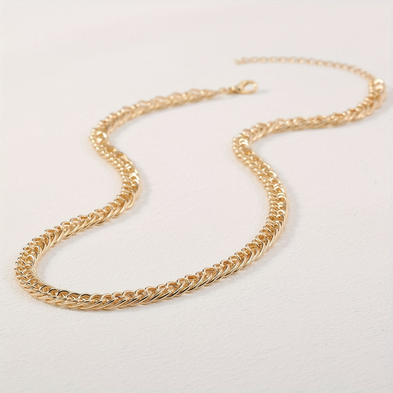 Set of 2 Inlaid Zirconia Tree Pendant Necklaces with Cuban Link Chain for Women