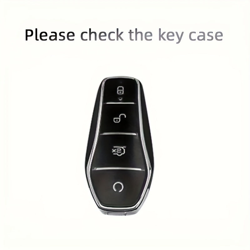 Car Key Cover Shell for EV Fob Alloy Style Key Case Durable Protector