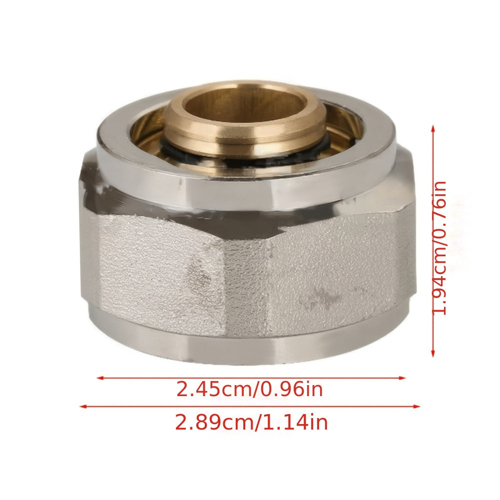 Metal Brass Floor Heating Water Distributor Adapter for Home Renovation DIY