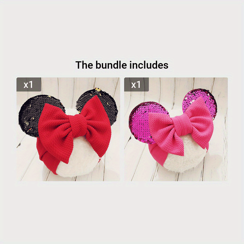 Accesorio de disfraz para niños, turbante con lazo de lentejuelas, diseño de lunares, poliéster