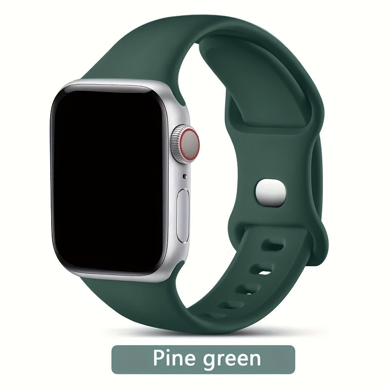 Silicone Sport Watch Band for iWatch Fits 38mm to 49mm Compatible with Series SE Ultra 9 8 7 6 5 4 3 2 1