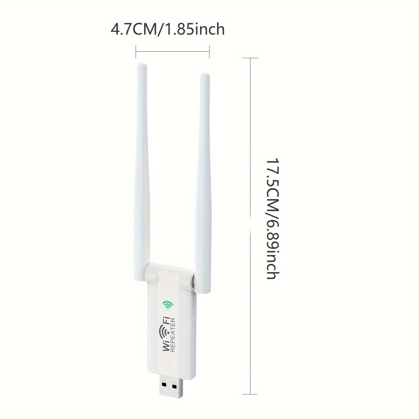 Portable WiFi Signal Booster 300Mbps USB Indoor Range Extender for Stronger Wireless Coverage