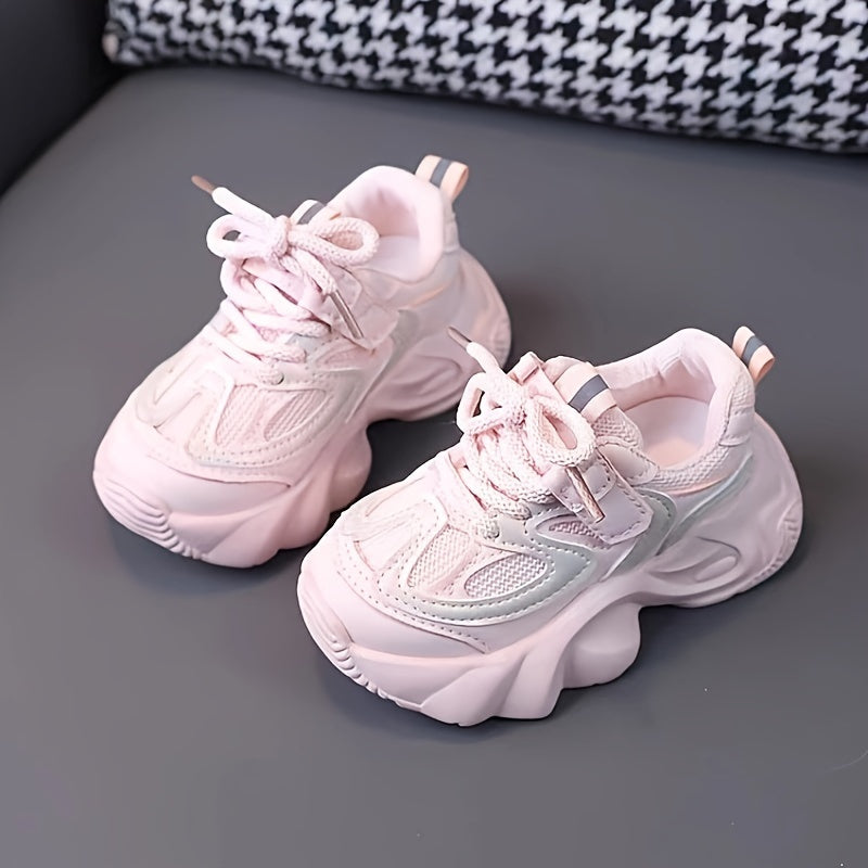 Детские сетчатые кроссовки для бега с противоскользящей подошвой для мальчиков и девочек весна и осень