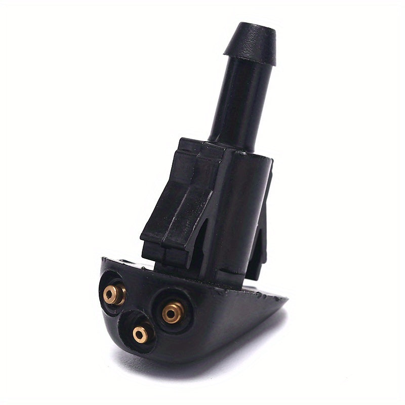 2pcs Black Plastic Windshield Wiper Washer Nozzles for Cars Durable Self-Lubricating