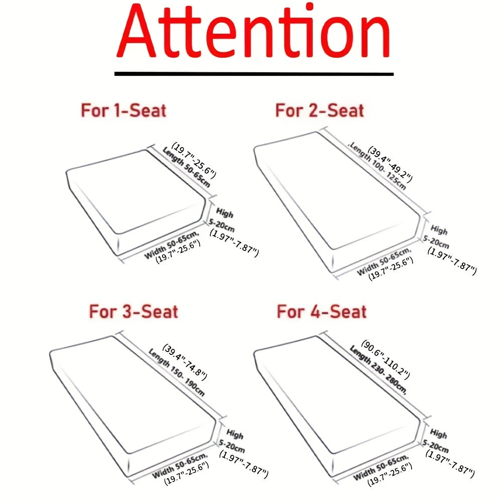 Чехол на растяжку для дивана с геометрическим красным и синим принтом, эластичный, моется в машине, современный домашний декор