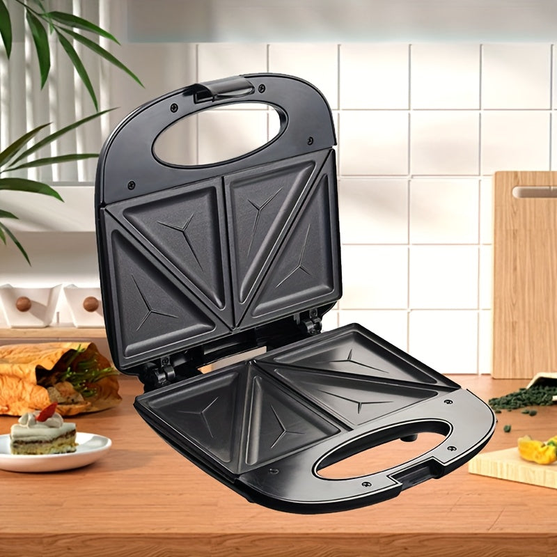 750W stainless steel multi-function maker with pilot light cold touch handle non-stick plate for toast waffles