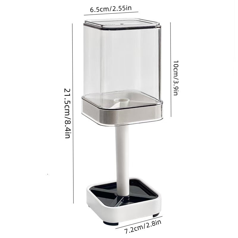 Современный белый набор держателей для зубных щеток с стаканом для ополаскивателя и настенным органайзером для ванной