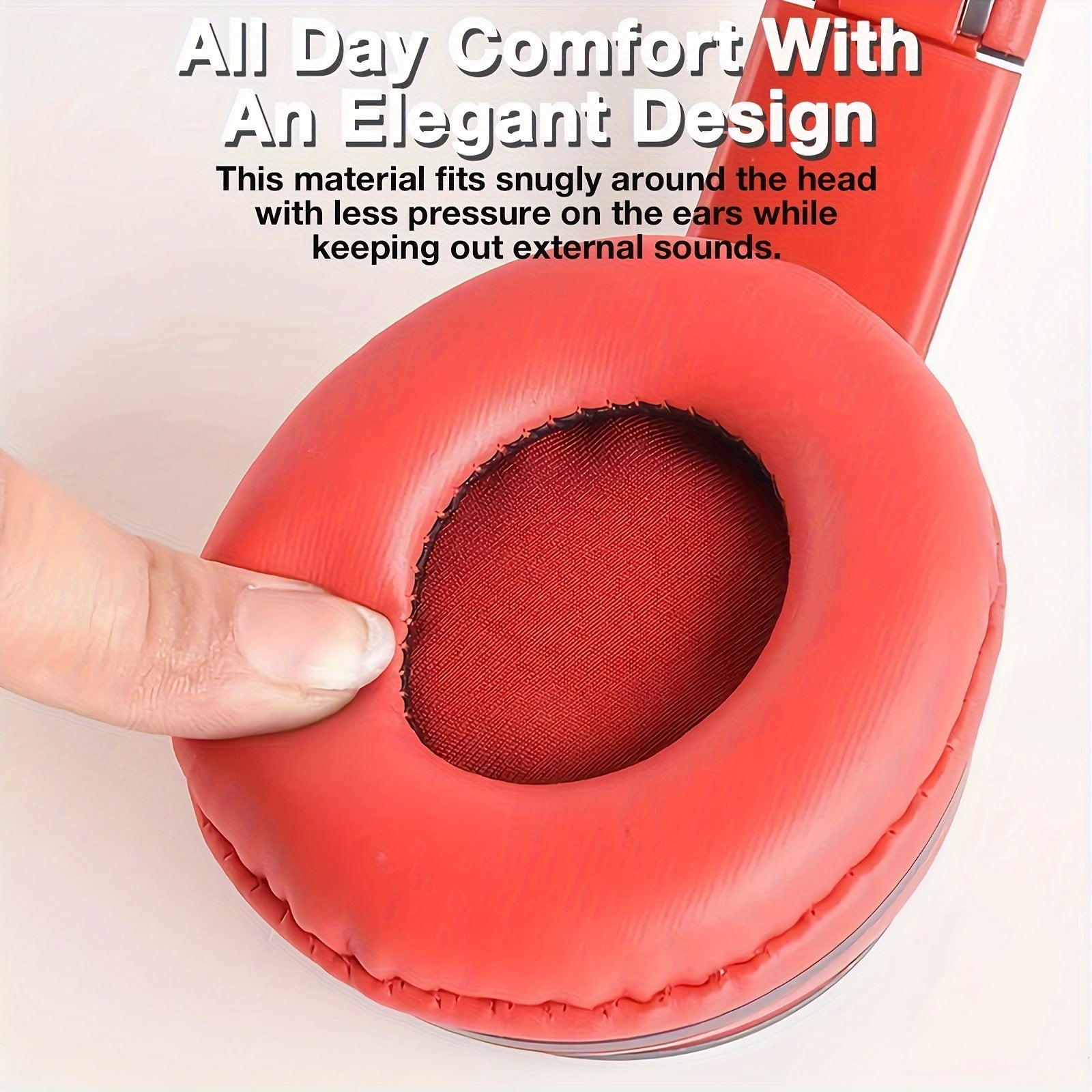 Auriculares inalámbricos over-ear con cancelación de ruido, duración de reproducción de 20H, diseño plegable