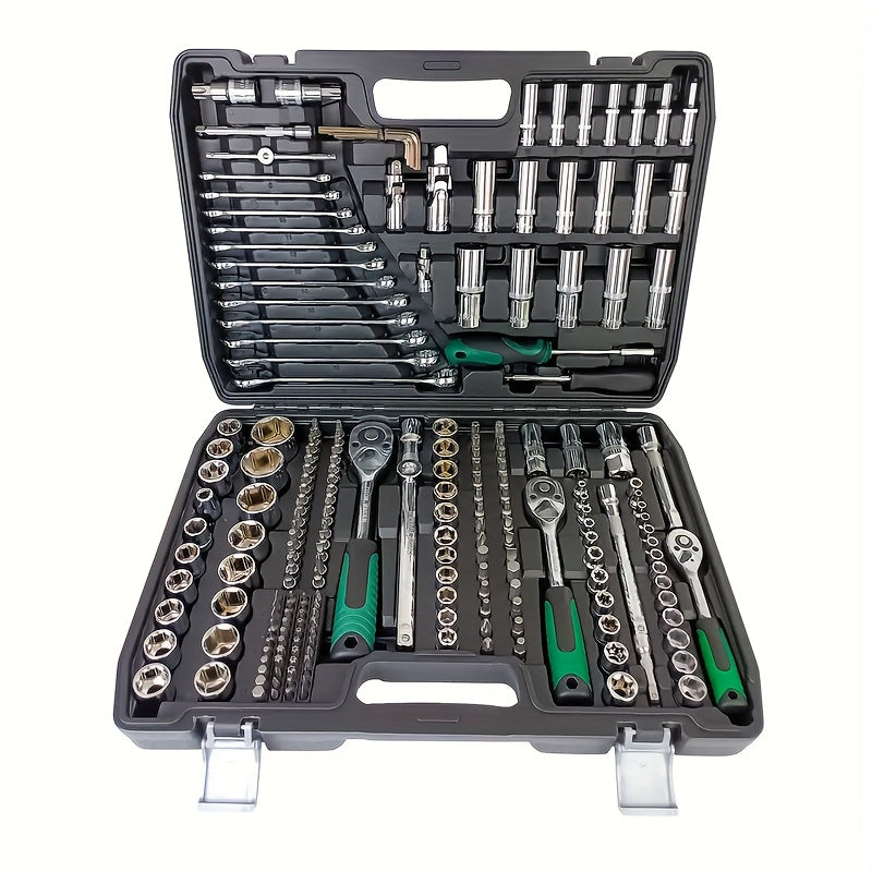 Household Outdoor Dual-Use Car Repair Tool Set 46/216pcs with Sockets