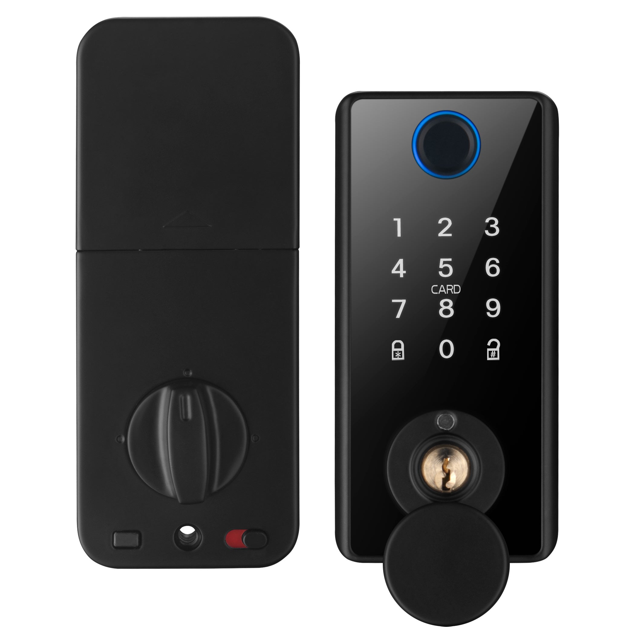 Smart Biometric Keyless Door Lock with App Control and Key Card for Home and Office