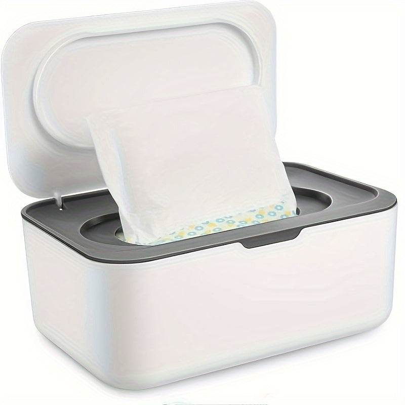 Adult Wipe Dispenser Refillable Container with One-Hand Operation Non-Slip Design