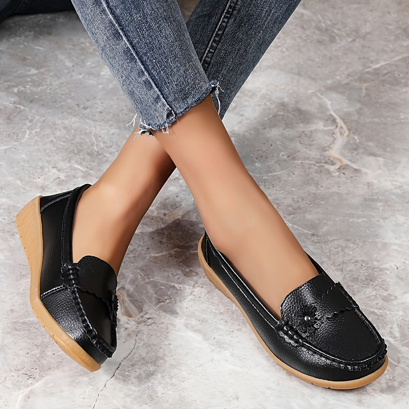 Women's Slip-Resistant Casual Flats Large Size Soft TPR Sole