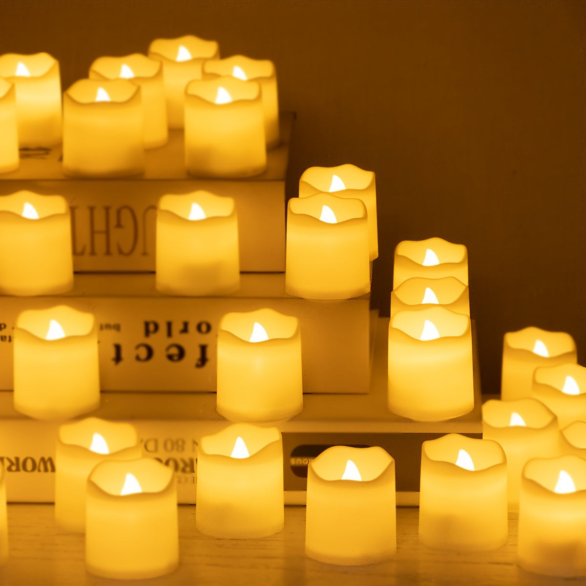 12 velas LED sin llama para bodas, cumpleaños, vacaciones y decoración del hogar