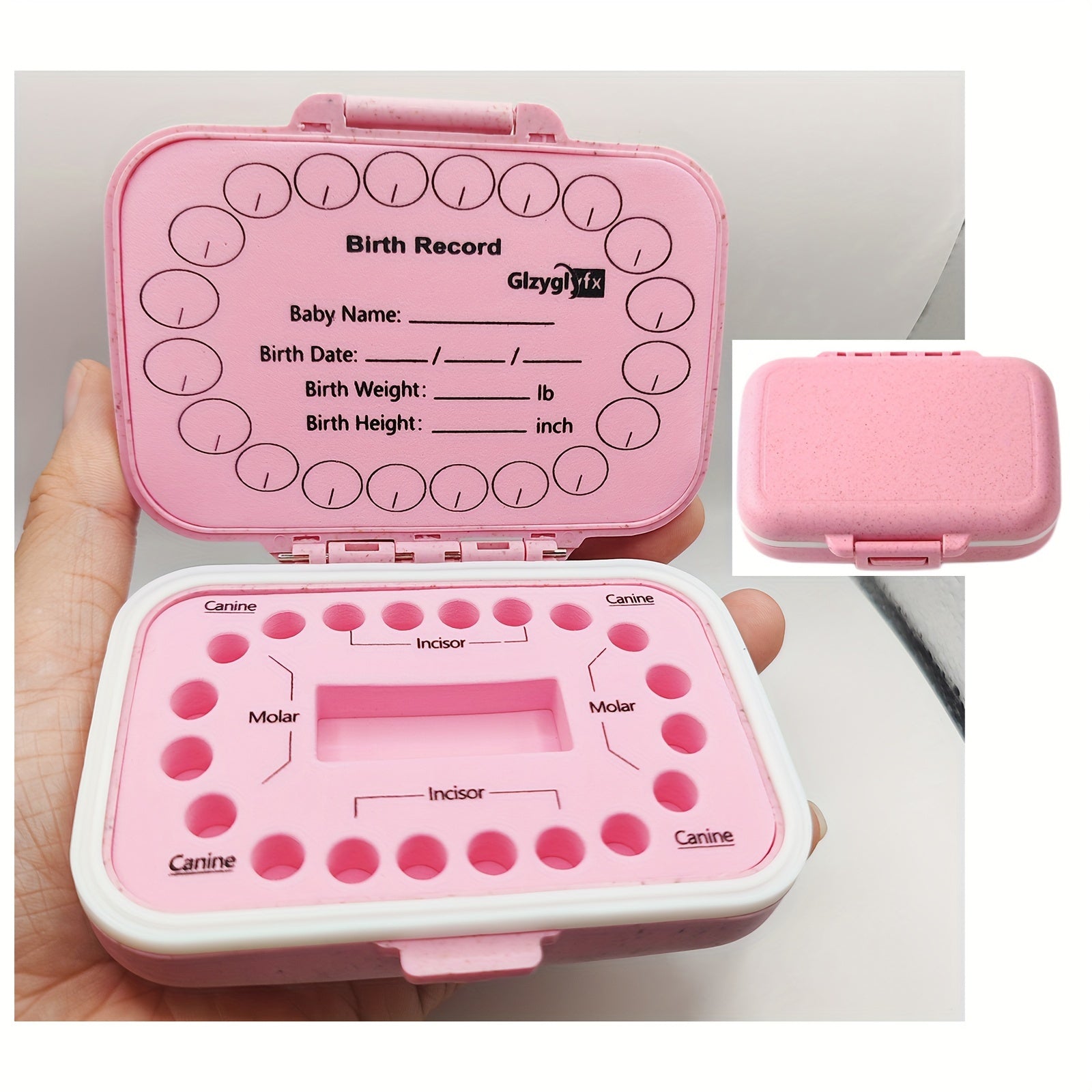 Baby Tooth Keepsake Box Kids Storage Organizer for Childhood Memories