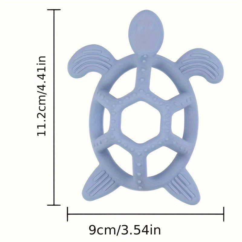 Cute Turtle Silicone Teething Toy for Babies BPA-Free Soothing Gums