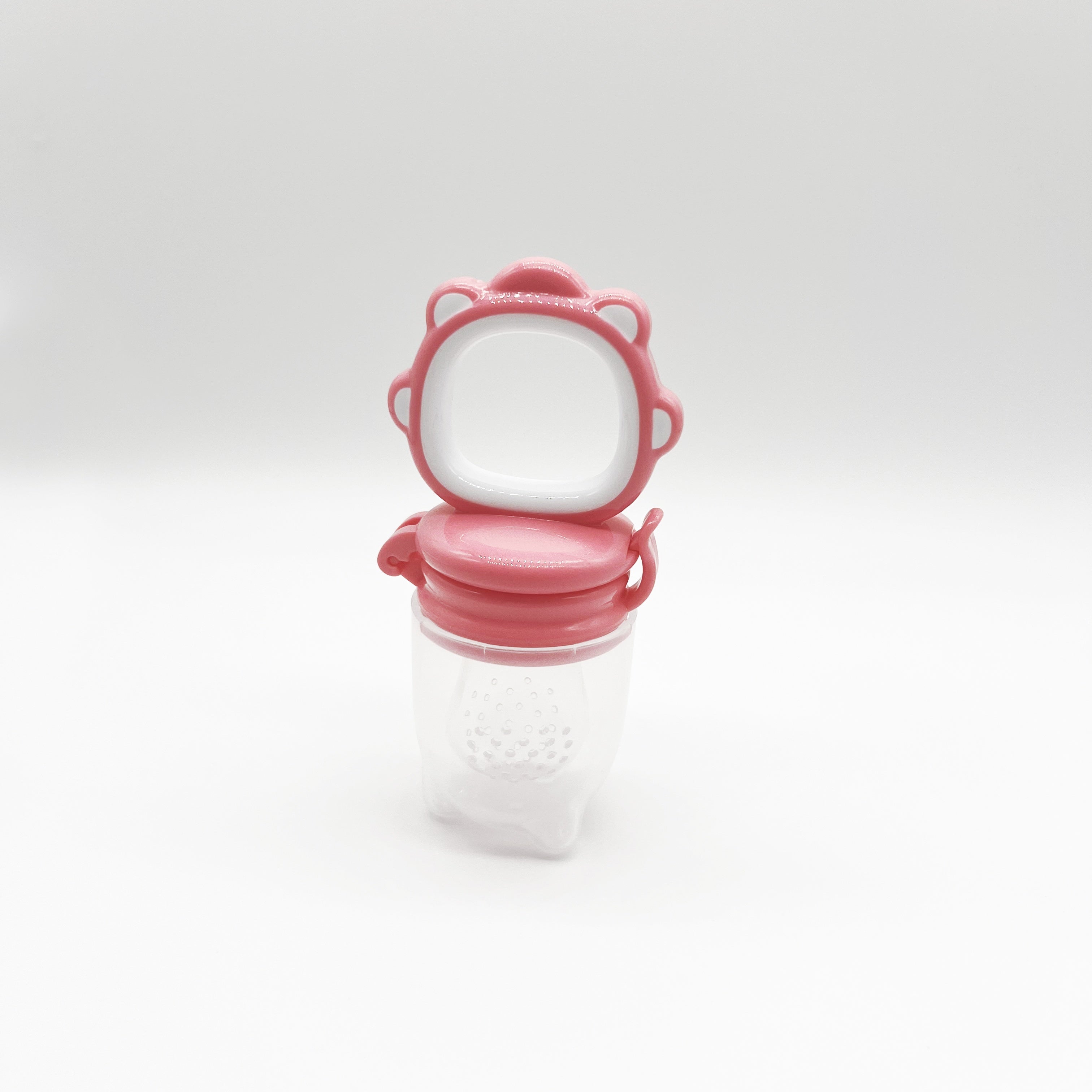 Oʻgʻilcha silikon tishlagichlar, meva va sabzavot sumkalar bilan, oq, yashil, pushti