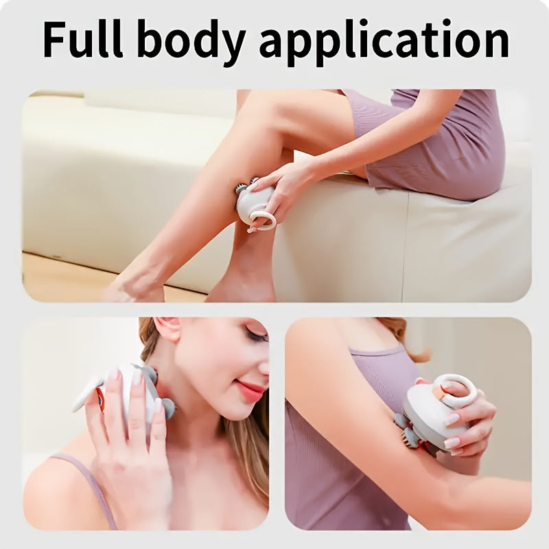 Portable Electric Scalp Massager with Moveable Claws Rechargeable Body Pressure Relief