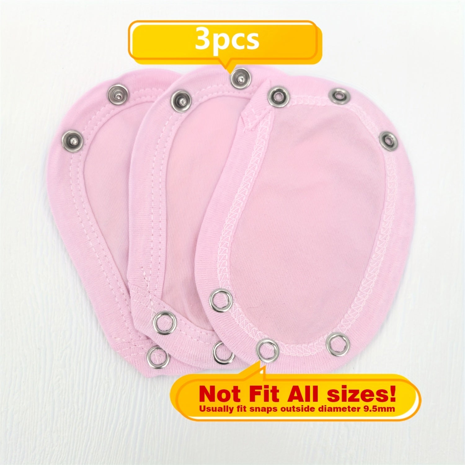 Baby Romper Extension Pieces 3 Pack 5 Pack for Small Babies Polyester White Yellow Blue Pink