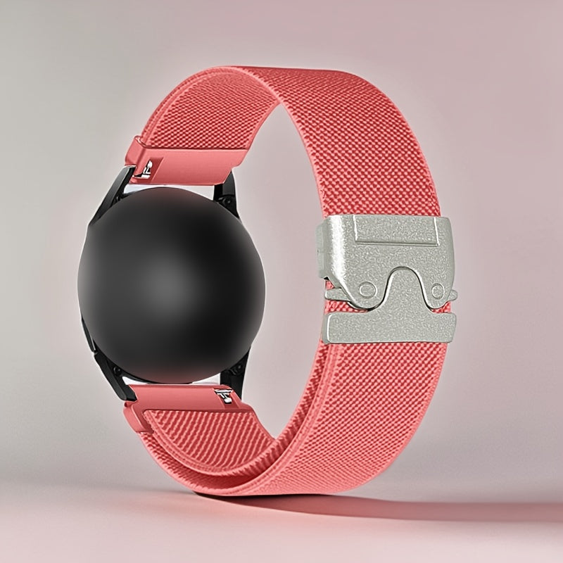 Elastic Nylon Watch Strap Adjustable Polyamide Band for Smartwatches 18mm 20mm 22mm