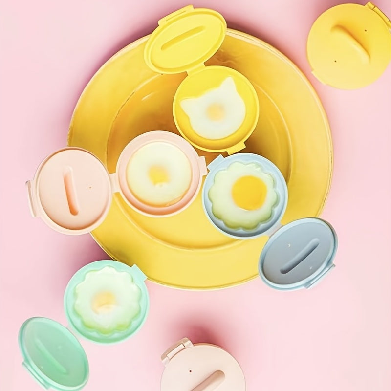 Silicone Mini Boiled Egg Mold Cups Set of 4 Non-Stick Food Safe Breakfast Soup Molds